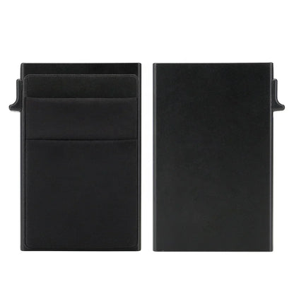 Rfid Blocking Pop Up Credit Card Holder Thin Mini Minimalist Slim Wallets Metal Cardholer Case Wallet for Men Carteras Choice