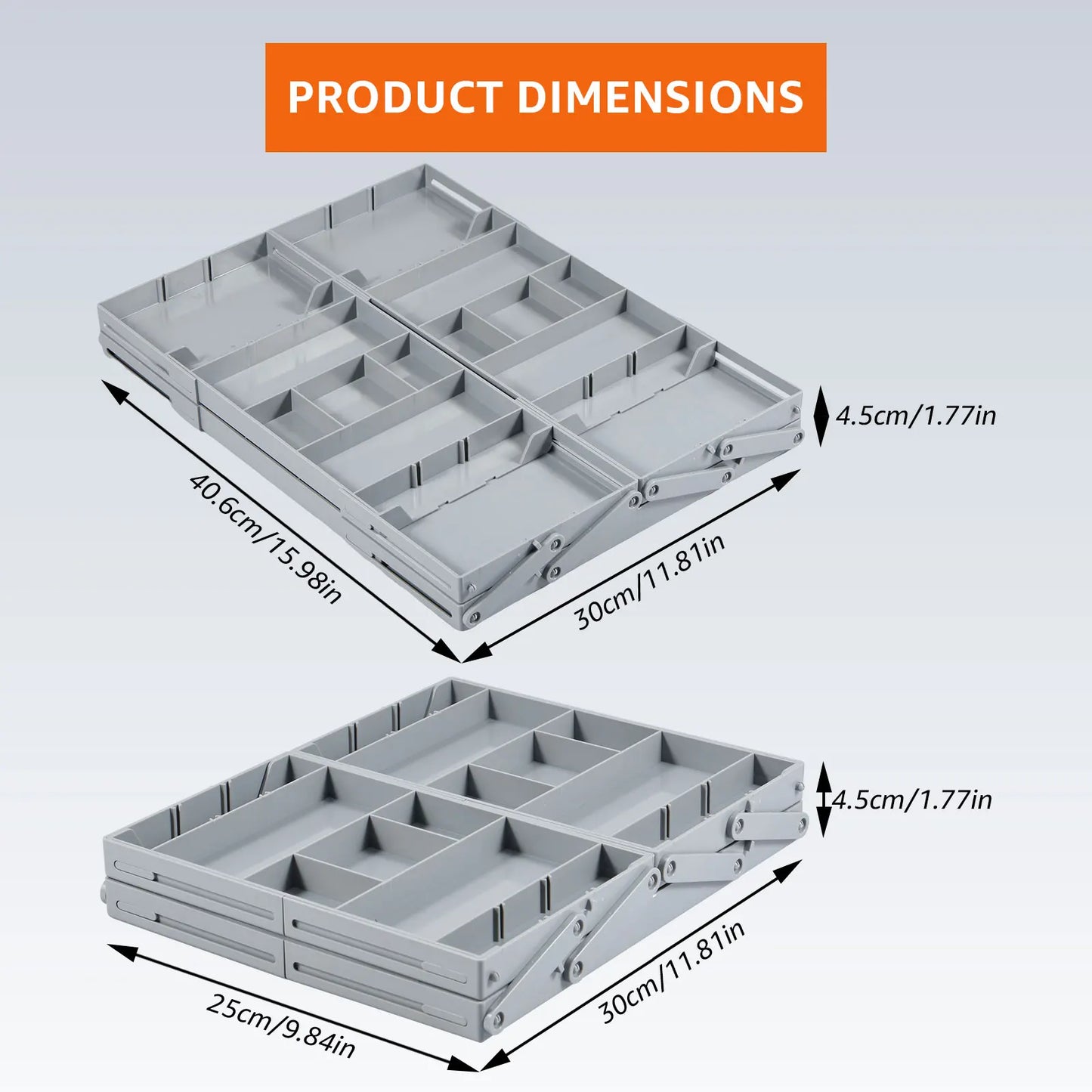 2/3 Tier Foldable Drawer Organizer Multi Level Storage Tray Adjustable Divider Versatile Expandable Drawer Jewelry Organizer