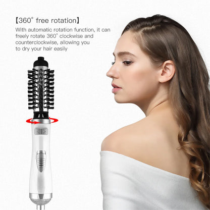 Automatic Rotating Hot Air Brush 2 In 1 360 Degree Curling Iron Hair Dryer Brush Hair Salon Equipment One Step Hair Dryer Comb