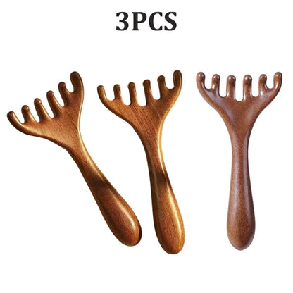 Handheld Scalp Massager Six-Claw Head Meridian Massage Comb Anti-static Gua Sha Tool Scratcher Spa Promote Blood Circulation