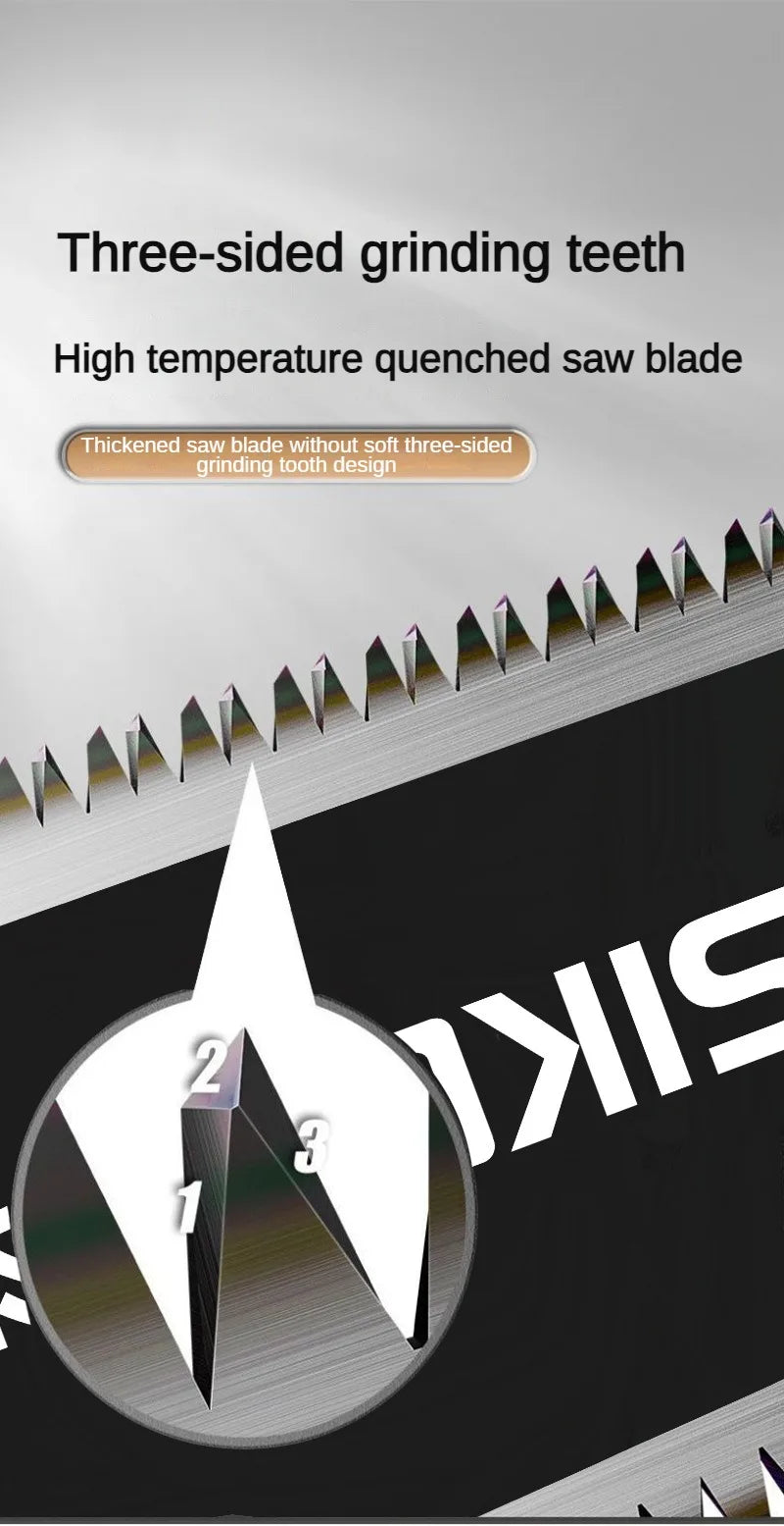 Woodworking specialized hand saw, double-sided saw, tree sawing tool, manual saw blade saw, household small handheld folding saw