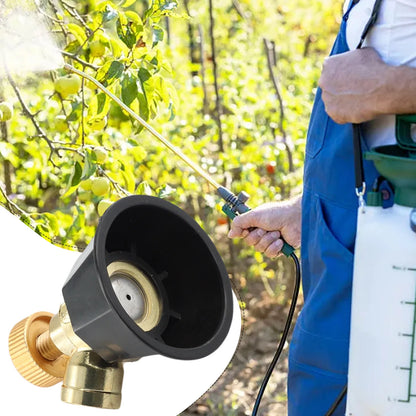 Agricultural Atomization Nozzle Alloy Adjustable Black Agricultural Sprinkler Head Garden Sprayers