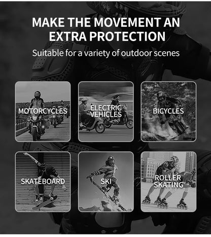 WOSAWE Motorcycle Knee Pads Protective Gear Equipment Motocross Protection Riding Elbow Guard Knee Pad Protector Kit