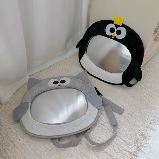 2025 Korean children's rearview mirror, car baby safety seat observation mirror, baby cartoon acrylic car mounted reflector