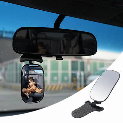 Car Rearview Mirror Children Car Back Seat Baby Mirror 360 Degree Adjustable Automotor Kids Monitor Safety Car Blind Spot Mirror