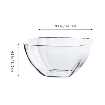Glass Acrylic Serving Salad Bowls Salad Plastic Mixing Acrylic Serving Salad Bowlss Transparent Fruit Acrylic Large Vegetable