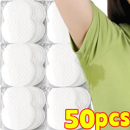 10/500Pcs Disposable Underarm Armpit Sweat Pads Sweat-absorbing Patch Summer Deodorants Non-woven Pads Breathable Ultra-thin
