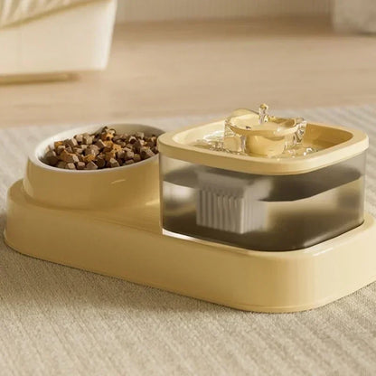 2 In 1 Pets Water Fountain Auto Filter USB Electric Mute Cat Drinker Bowl Pet Feeder Recirculate Filtring Drinker For Cats Water