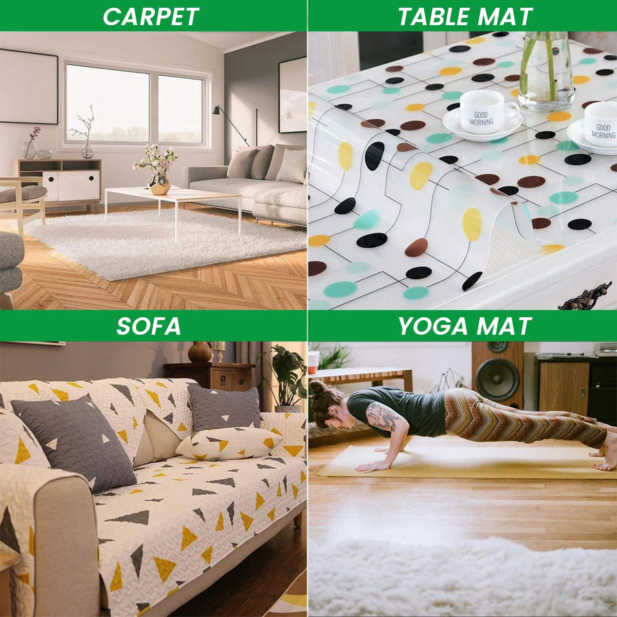 Non-Slip Carpet Underlay Rug Gripper Anti Slip Underlay Multi Purpose Liner Non Slip Mat Mesh for Hard Floors Cushions