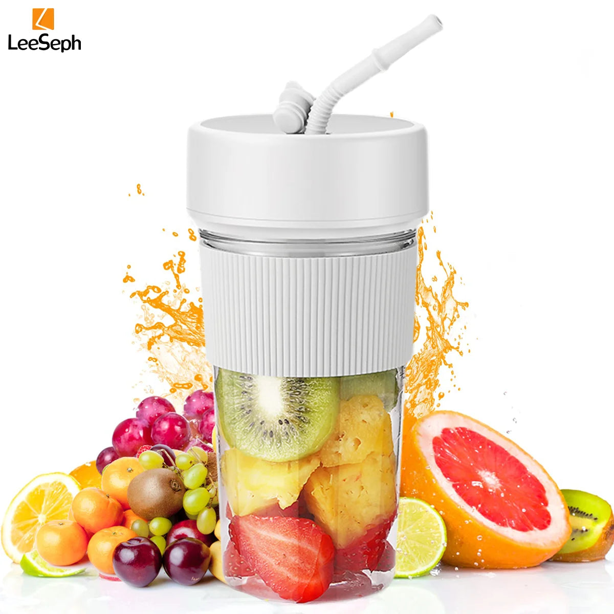 Portable Blender Cup, Electric Juicer Blender, Mini Blender Portable Blender For Shakes and Smoothies, for Home, Gym, Office