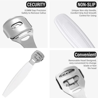 Pedicure Knife Tools for Feet Stainless Steel Foot Scrubber Dead Skin Remover 3/4/5Pcs Foot Scraper Knife Scraping Manicure Tool