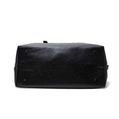 2025 New Men Travel Totes Crossbody Shoulder Bags Large Capacity Handbag Fashion Top-Handle Bag Waterproof PU Leather Laptop Bag