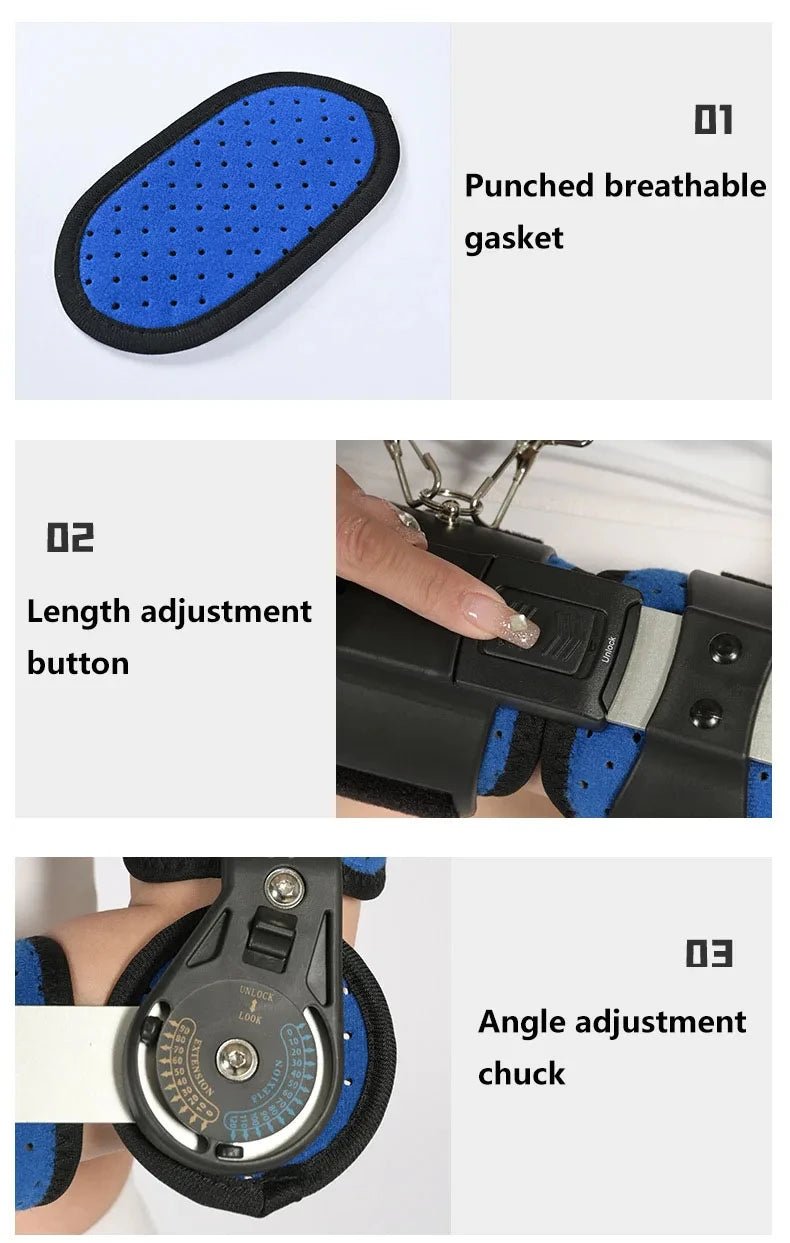 Hinged ROM Elbow Brace Adjustable Elbow Brace OP Rear Elbow Brace Arm Injury Recovery Lightweight Breathable