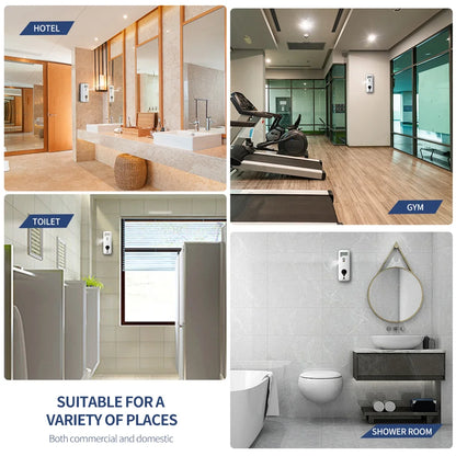 Automatic Fragrance Perfume Spray Distributor 300ML Liquid Air Freshener Dispenser LCD Programmable Toilet Room Odor Eliminator