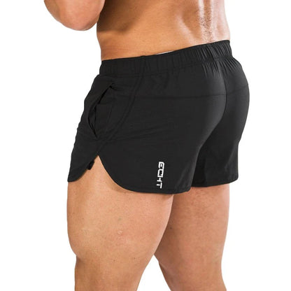 New Summer Casual Cool Breathable Shorts Men's Gym Fitness Fitness Solid Color Slim Shorts Men Jogging Fitness