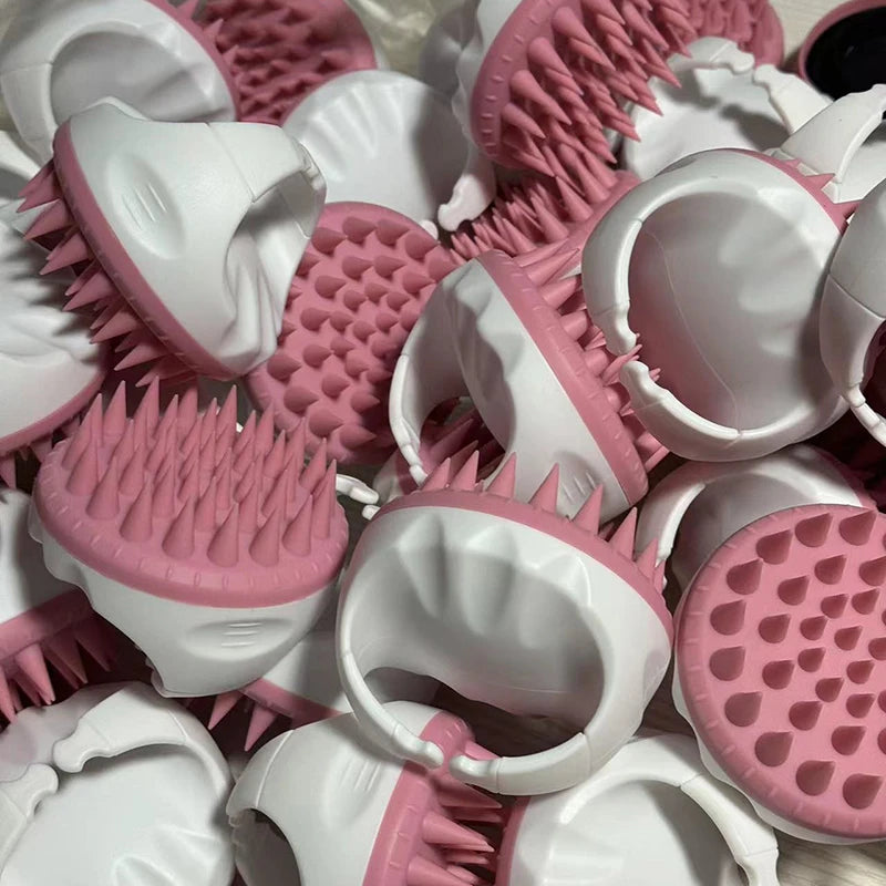 Scalp Massage Shampoo Brush for Hair Care Silicone Bath Brush Shampoo Shower Hair Comb Bath Ball Sponge Body Wash Bathroom Tool