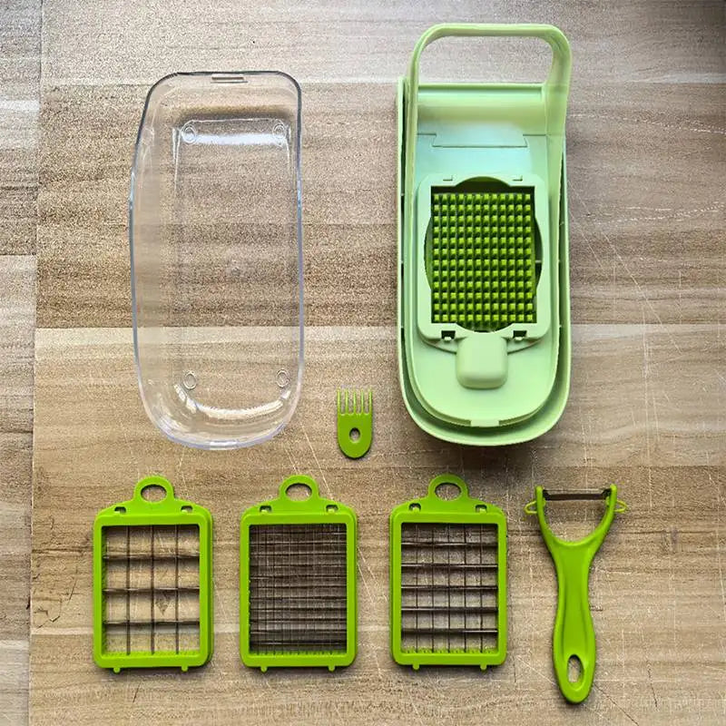 7/17 in 1 Multifunctional Vegetable Chopper - Food Grate Vegetable Slicer Food Dicer Cut Kitchen Items for Cooking & Meal Prep
