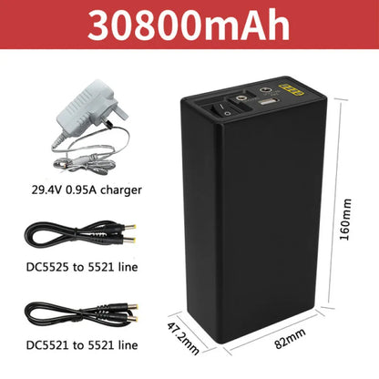 12V Power Bank 24V 18650  Rechargeable Lithium Battery 5V 24V Power Bank Auxiliary 44800Mah Power Bank 12V Mobile Power Supply