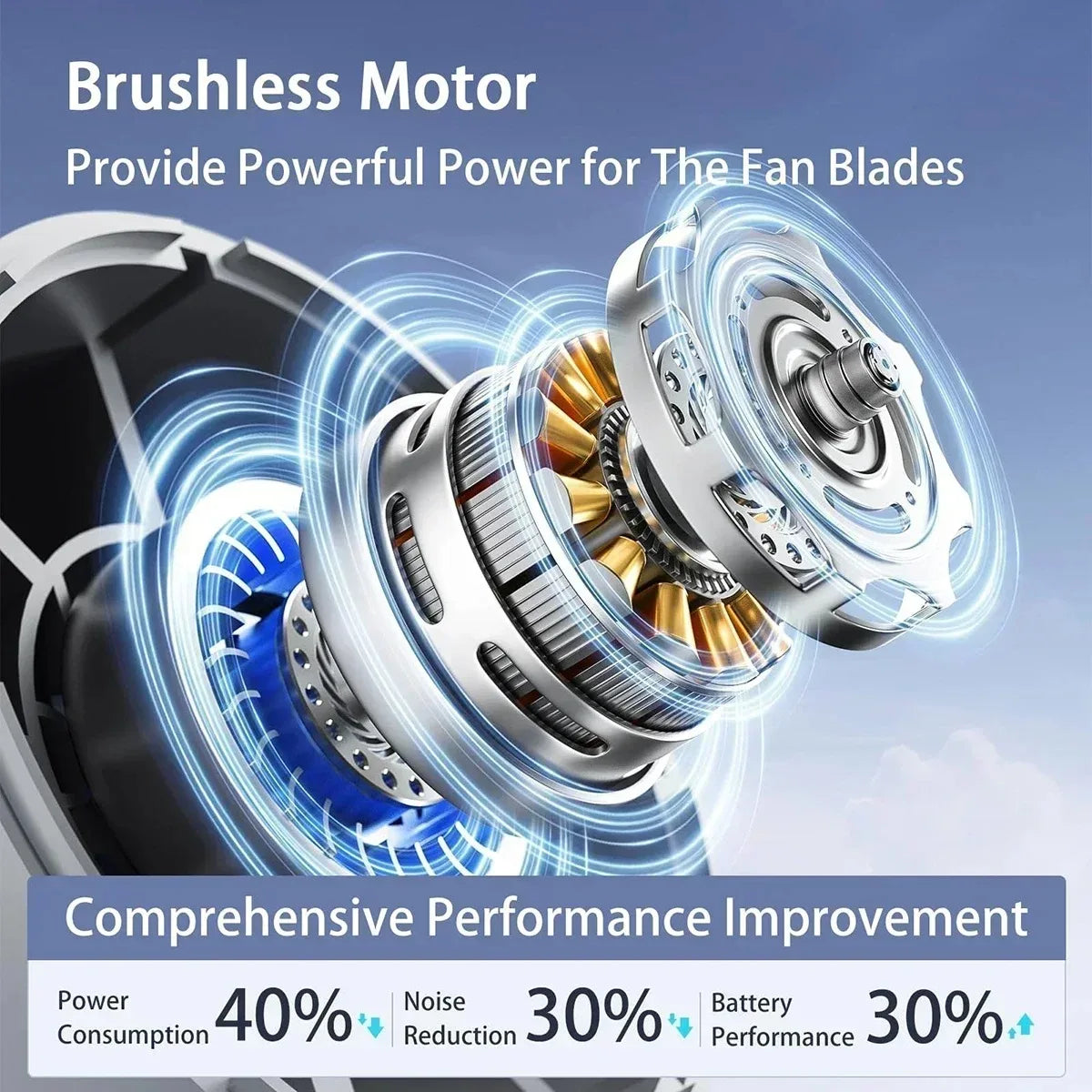 Mini Handheld Fan With Power Display Portable Air Calculating Fan Personal Highspeed Fan Rechargeable Mute Handheld Fan