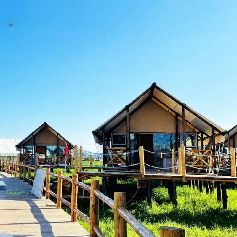 Outdoor Camping Tents, Hotel Camping Bases, Large Wooden House Accommodation, Suitable for Camping, Customizable Large Capacity