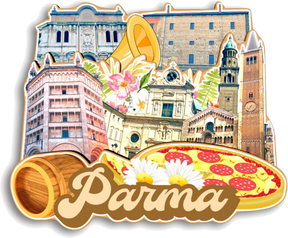 Bergamo Lucca Parma Modena Messina Livorno Matera Pescara Ferrara Italy Fridge Magnet Travel Souvenir Gift