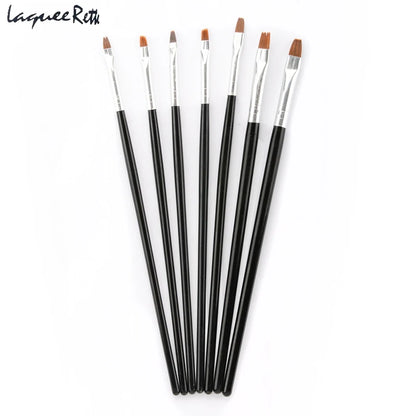 7Pcs/Set Nail Art Design Brush Acrylic Nail Art Brush Kit Set UV Gel Brush Nail Art Tool