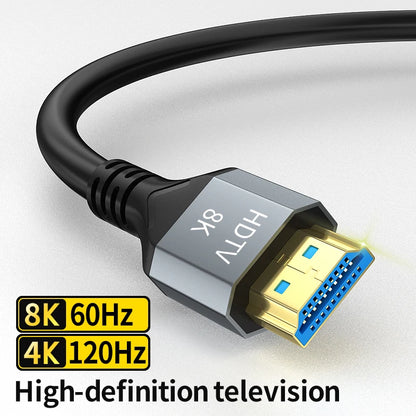 8K HDMI Cable High Speed 48Gbps HDMI 2.1 hdmi to hdmi high definition video Cable 1m 2m 3m 5m for HDTV  Monitor PS4/PS5 Xbox