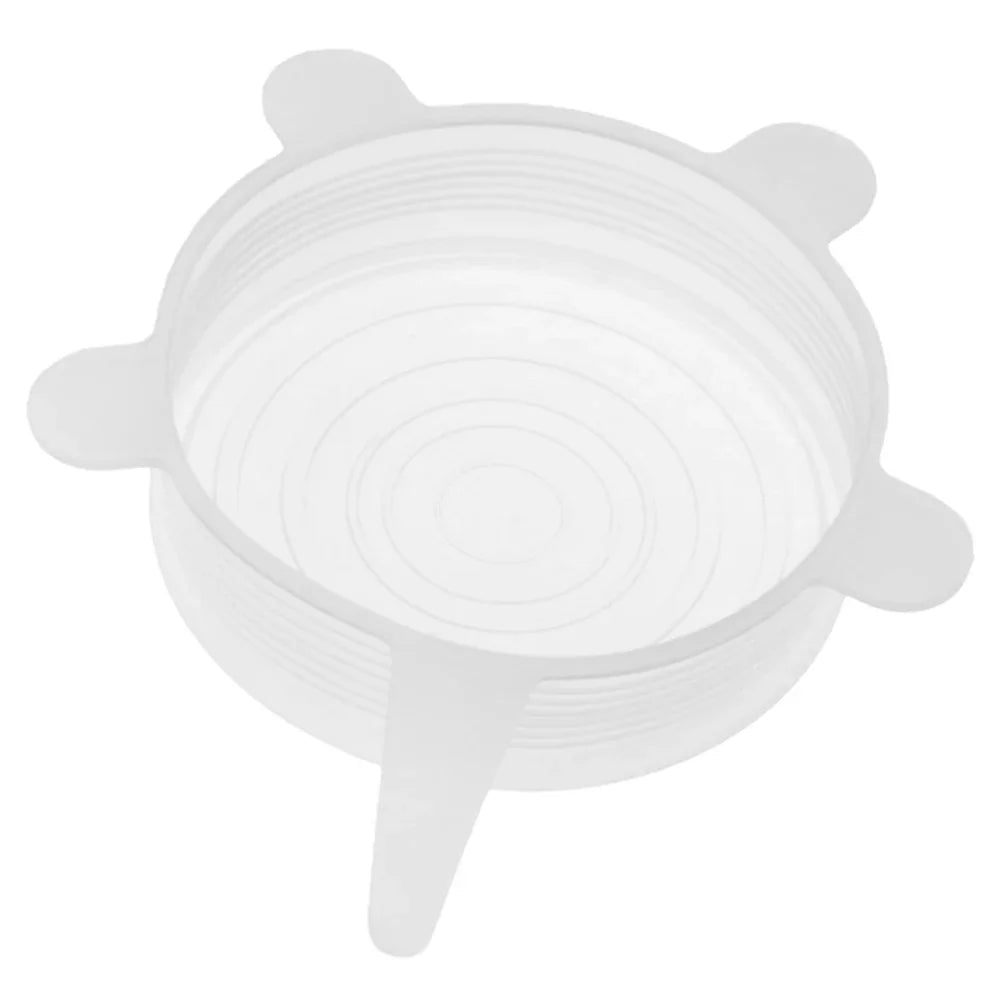 Fresh Cover Stretch Silicone Lids Heat Resistant Reusable Universal Fit for Bowl Pot Pan Microwave  Refrigerator  Storage  Leak