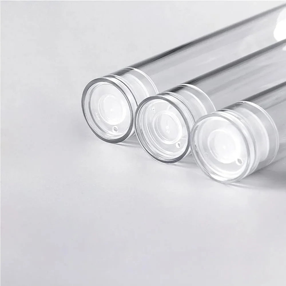 50PCS 5/10/15ML Clear Airless Lotion Spray Pump Bottles Empty Cream Vacuum Cosmetic Containers Travel for Foundations Serums