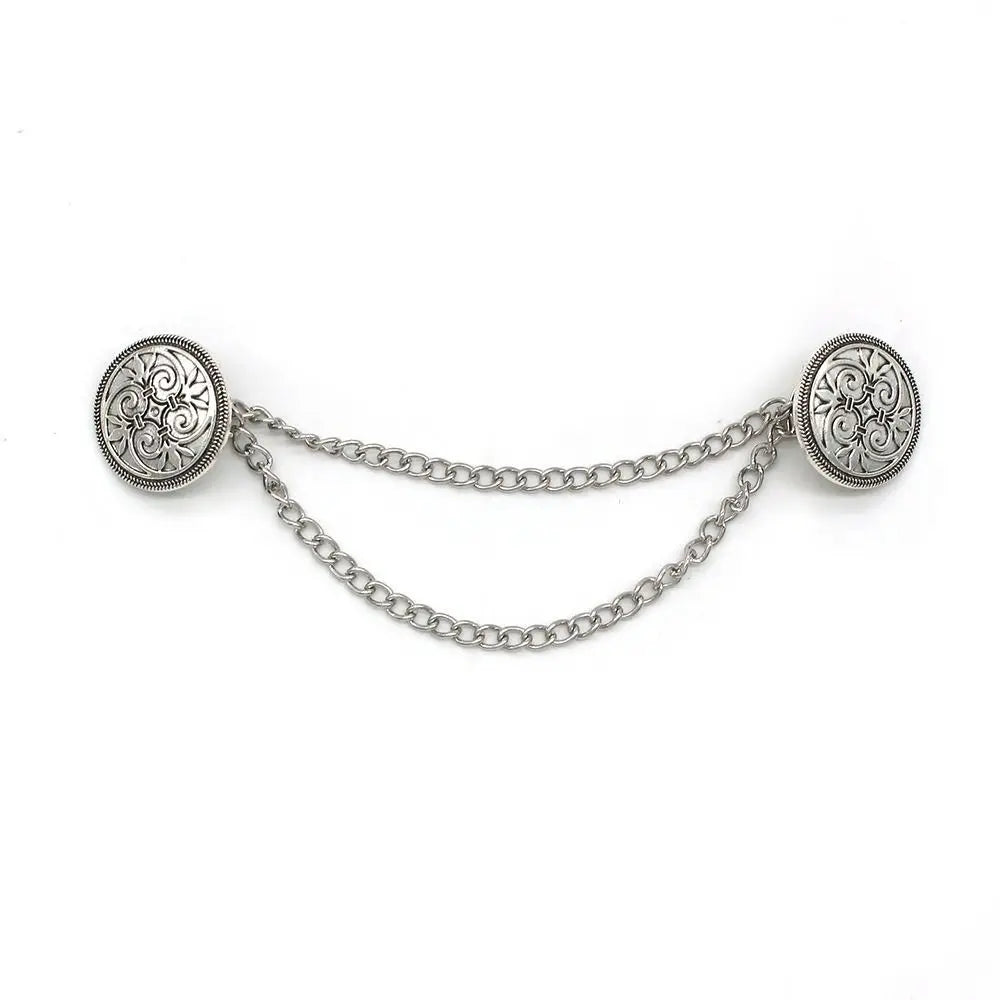 Clothing Accessories Retro Suit Brooch Grace Korean Gentleman Tassel Brooch Trend Fashion Suit Shirt Collar Chain For Men