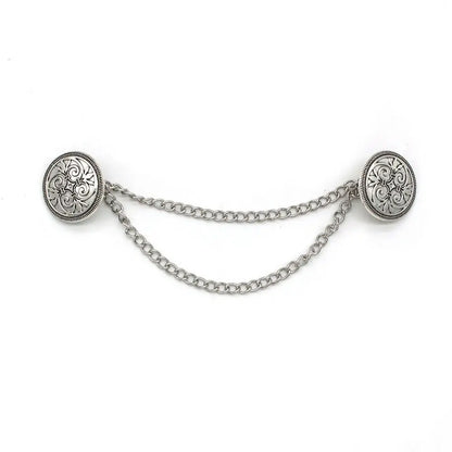 Clothing Accessories Retro Suit Brooch Grace Korean Gentleman Tassel Brooch Trend Fashion Suit Shirt Collar Chain For Men