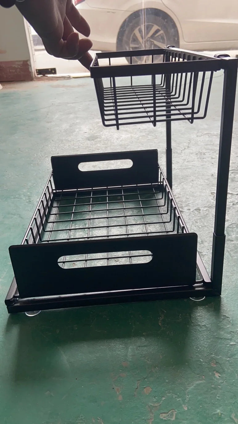 Caddy Garage Bathroom Drawer Organizer Utensils Small Cabinet Basket Stand Kitchen Container Under Sink Organizers And Storage