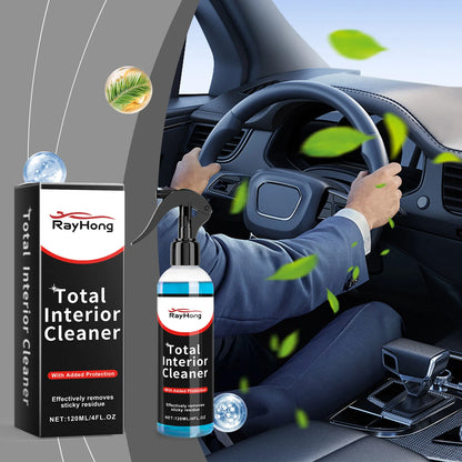 Premium Car Interior Cleaner Spray - Leather Fabric Plastic Cleaner&Protector Auto&Detailing Stain Removal Odor Eliminator Kit
