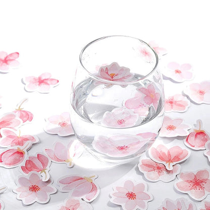 Cherry Blossoms Planner Flower Diary Deco Paper Small Kawaii Stickers Stationary Scrapbooking Journal