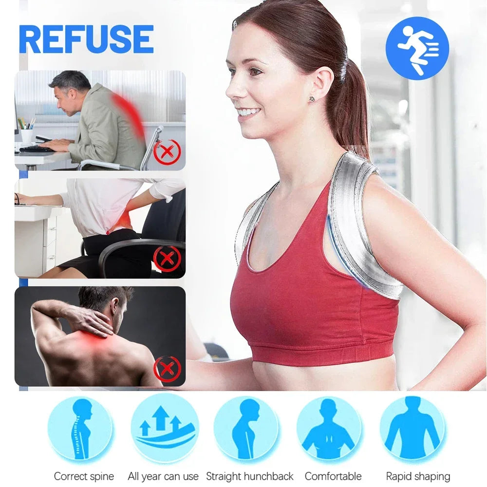 Back Posture Corrector Corset Clavicle Spine Posture Correction Adjustable Support Belt Pain Relief Traine Spine Posture Support