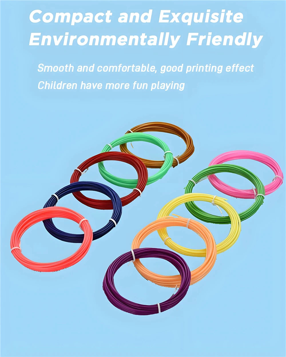 3D Printing Pen 9/50/100/200M PLA Filament LED Display With PU Case DIY Drawing Pens Stimulate Creativity Kids Toys 3D Pen