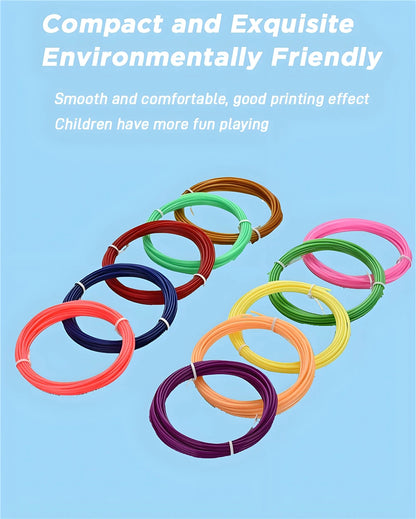 3D Printing Pen 9/50/100/200M PLA Filament LED Display With PU Case DIY Drawing Pens Stimulate Creativity Kids Toys 3D Pen