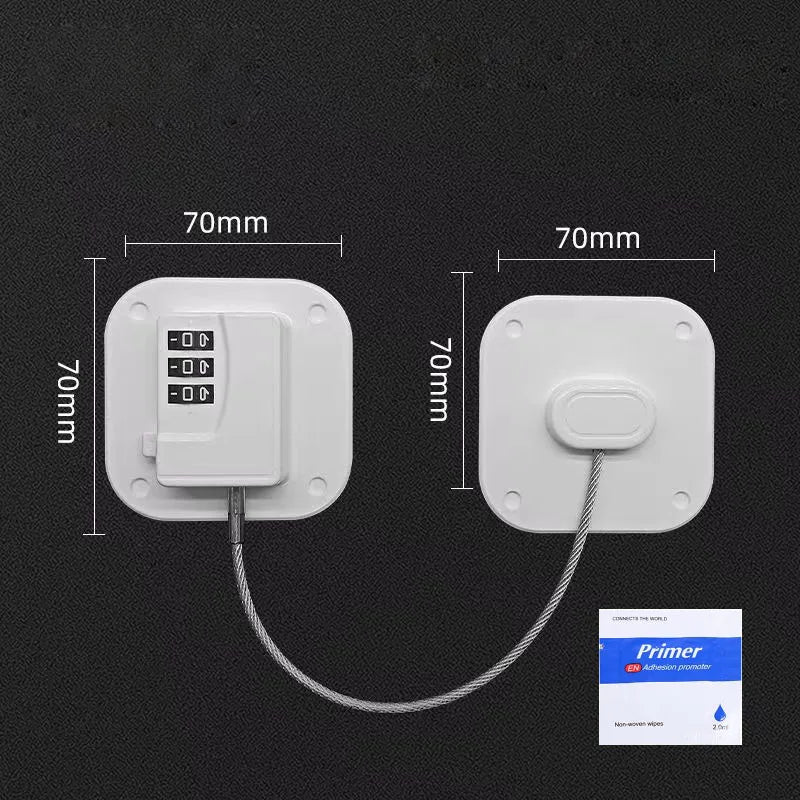 1 Piece Child Protection Locks Baby Cabinet Door Locks Refrigerator Locks High-Rise Anti-Falling Building Safety Code Lock