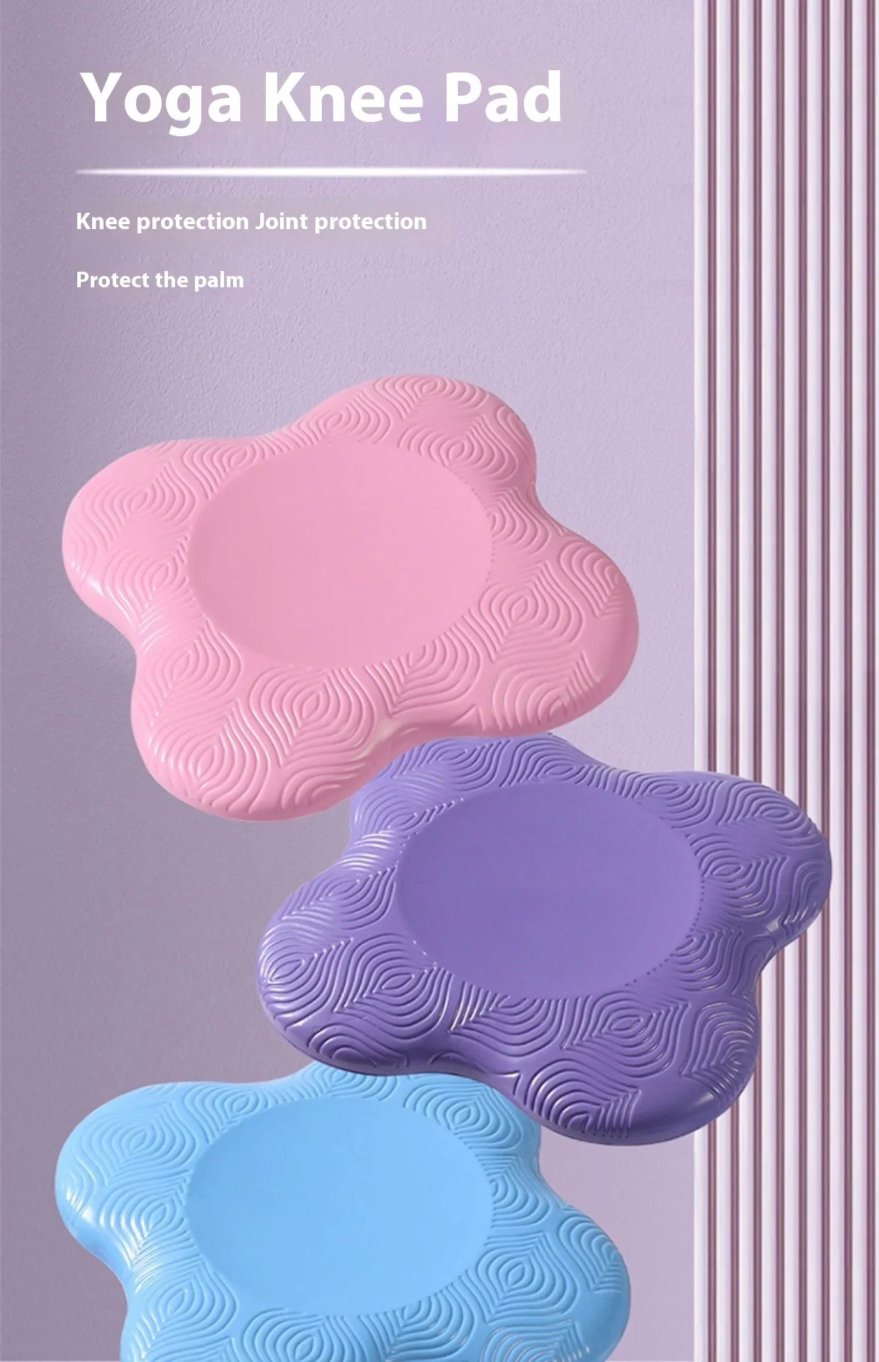 Yoga knee pad with thickened anti slip cushioning cushion for fitness protection, elbow joint, knee kneeling pad, cushion