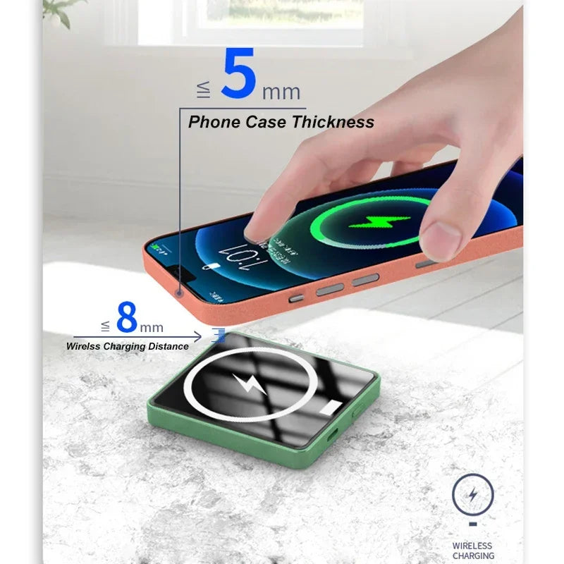 10000mAh Wireless Power Bank PD20W Magnetic poverbank For Magsafe Phone Battery iPhone 12 13 14 15 16 Pro Max Plus Mini Pover