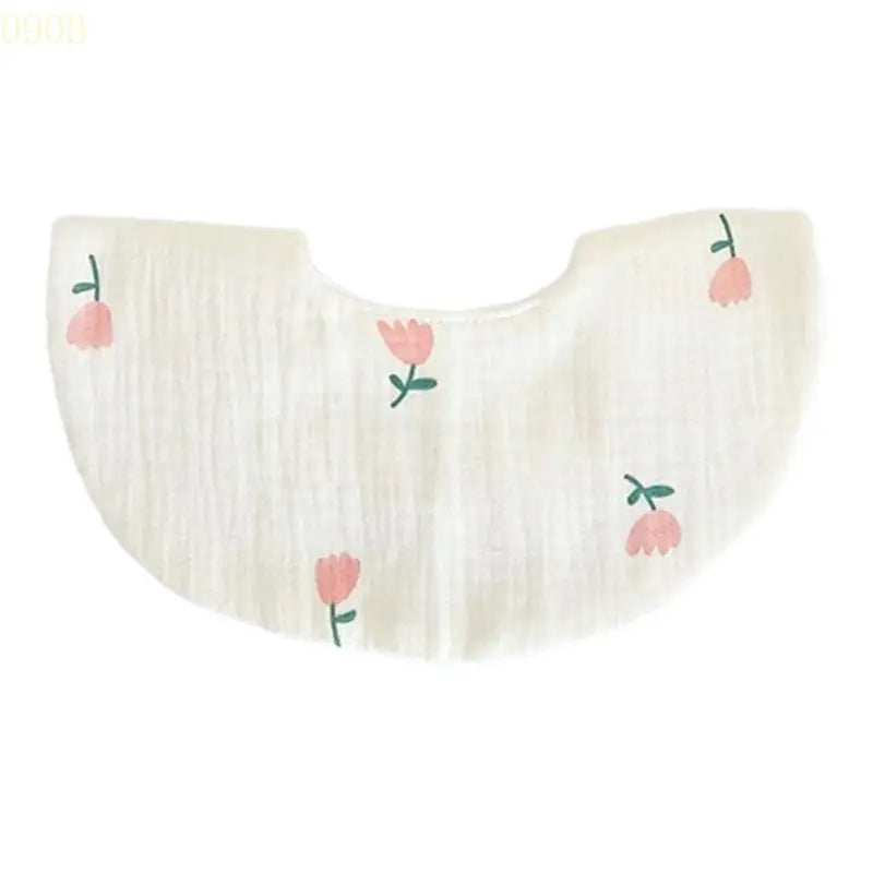 090B Baby Eating Bib for Newborns Comfortable Drooling Bib Saliva Towel Cartoon Print Waterproof Burp Cloth Shower Gift