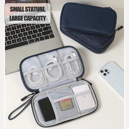 Travel Portable Digital Accessories Storage Bag Organizer of Mobile Phone Bag U Disk Charging Bank Mobile Data Cable Storage Bag