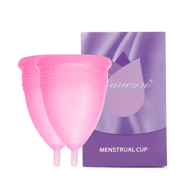 Deluxe Medical Grade Silicone Menstrua Cup Menstrual Period Cup Feminine Hygiene Menstrual Cup Women Lady for Menstrual Period