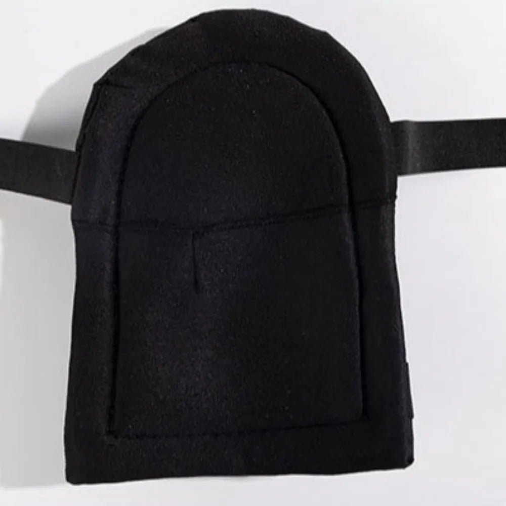 Practical Soft Work Knee Pads Protective Padding Black Professional Knee Pads Adjustable Straps Protective Knee Pads Hiking