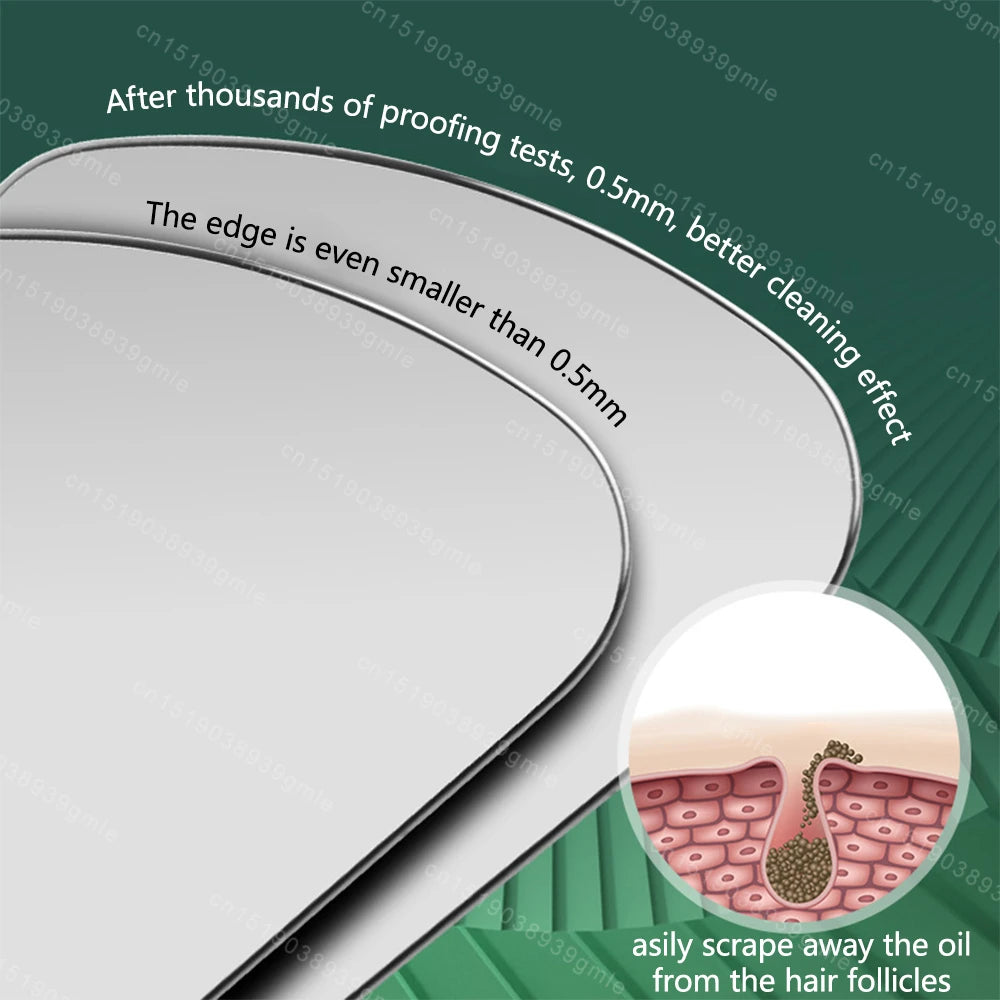 Stainless Steel Skin Scraping Face Massage Skincare Tool Guasha Scraper Lifting Anti Wrinkle Gua Sha Body Neck Care Massager