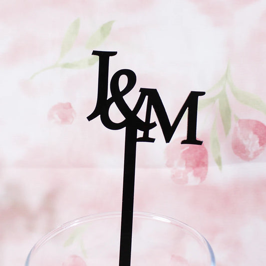 Personalized Acrylic Stirrers Custom Lasercut Drink Stirrers Initial Drink Stirrer Cocktail Sticks Wedding Stirrers 15/18cm