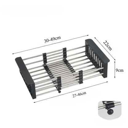 Expandable Pot and Pan Organizers Rack Holder Kitchen Cabinet Pantry Bakeware Organizer Rack with 6 Adjustable Compartments