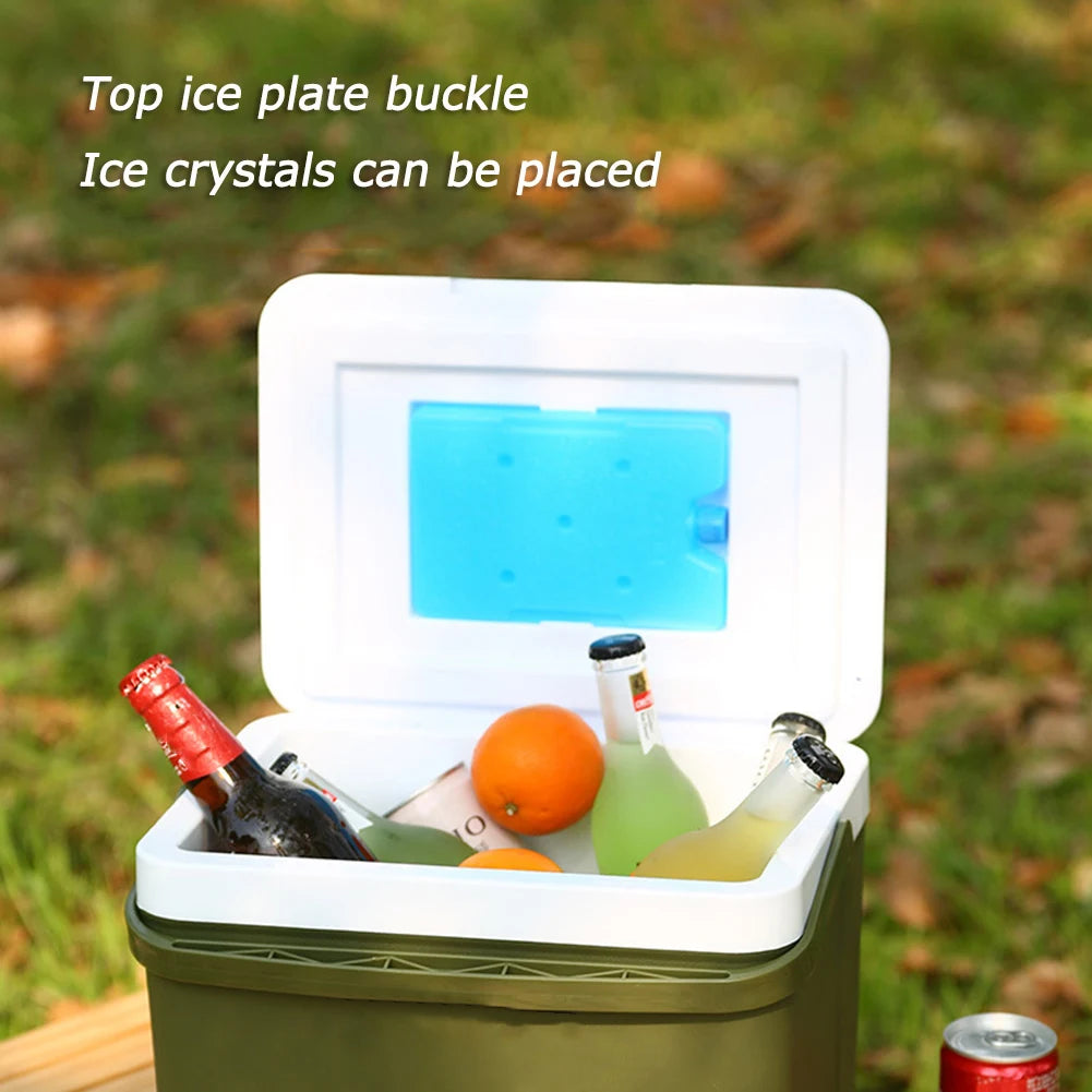 13/6L Camping Ice Box Outdoor Fridge Cooler 18L Large Capacity Portable Ice Bucket Incubator Refrigerator Car Fresh-Keeping