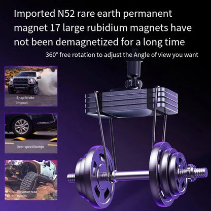 Magnetic Base Phone Holder Stabilize Rotatable Car Mobile Phone Stand Universal Smooth Surface Air Vent Clip Mount Stand