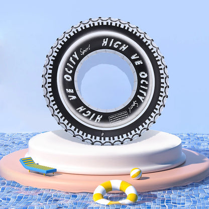 Swimming Pool Floating Rings Tire Pattern Leakproof Inflatable Swim Ring Pool Rings Air Mattresses Swimming Pool Accessories